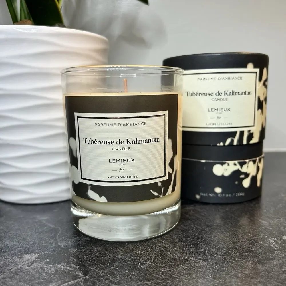 Lemieux Et Cie For Anthropologie Tubereuse De Kalimantan Glass Jar Candle 10.1oz